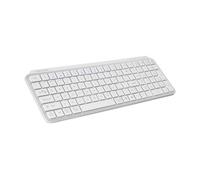 Mars Gaming MK-SILENKEYS, Español, Teclado Inalámbrico Full-Format Compacto, Perfil Bajo, Switches Tijera Silenciosos, Tecla Copilot AI, Bluetooth 5.1 Dual 2.4GPRO, Batería 200h, PC, Mac, Blanco