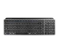 Mars Gaming MK-SILENKEYS, Español, Teclado Inalámbrico Full-Format Compacto, Perfil Bajo, Switches Tijera Silenciosos, Tecla Copilot AI, Bluetooth 5.1 Dual 2.4GPRO, Batería 200h, PC, Mac, Negro