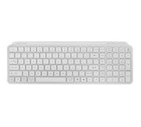 Mars Gaming MK-SILENKEYS, Español, Teclado Inalámbrico Full-Format Compacto, Perfil Bajo, Switches Tijera Silenciosos, Tecla Copilot AI, Bluetooth 5.1 Dual 2.4GPRO, Batería 200h, PC, Mac, Blanco