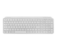 Mars Gaming MK-SILENKEYS, Italiano, Teclado Inalámbrico Full-Format Compacto, Perfil Bajo, Switches Tijera Silenciosos, Tecla Copilot AI, Bluetooth 5.1 Dual 2.4GPRO, Batería 200h, PC, Mac, Blanco