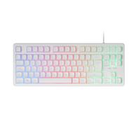 Mars Gaming MK023, Teclado Gaming TKL, Tecnología Híbrida H-Mech, Iluminación FRGB Rainbow, Anti-ghosting, Compatibilidad Universal, Tecaldo Negro o Blanco y con Idioma en Español, Francés o Portugués
