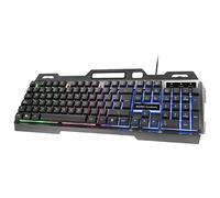 Mars Gaming MK120ES Teclado Gaming FRGB Aluminio Antighosting Soporte Smartphone Gris y Negro Idioma Español