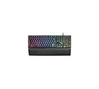 Mars Gaming MK320, Idioma Español, Teclado Gaming Completo H-Mech, 13 Modos RGB y Halo, Reposamuñecas Acolchado, Antighosting, Negro