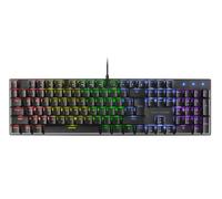 Mars Gaming MK422, Teclado Gaming Mecánico RGB Rainbow, Switch Azul, Teclas Doble Inyección, Funciones Multimedia, Modo Juego, Antighosting, Multiplataforma, Idioma US, Negro