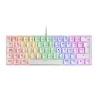Mars Gaming MK60 Teclado Mecánico Blanco FRGB Switch Marrón Layout Español