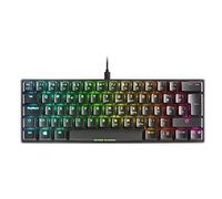 Mars Gaming MKMINI, Idioma Portugués, Teclado Mecánico 60% Compacto, Switches OUTEMU Pro Rojo, Iluminación RGB Chroma, USB-C Extraíble, Anti-Ghosting, PC, Consolas y Mac, Negro