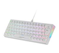 Mars Gaming MKMINIPRO, Teclado Mecánico Ultra-Compacto 60%, Switches Mecánicos Hot-Swappable, Iluminación RGB Chroma, Teclado Gaming Antighosting, Multiplataforma, Switch Silencioso, US, Blanco