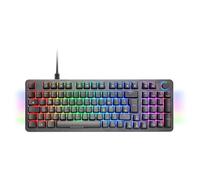 Mars Gaming MKPRO, Teclado Mecánico Gaming Completo, RGB Chroma, Switches Hot-Swap Mecánicos, Antighosting, Rueda de Control, Software Avanzado, Multiplataforma, Switch Silent, Francés, Negro