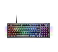 Mars Gaming MKPRO, Teclado Mecánico Gaming Completo, RGB Chroma, Switches Hot-Swap Mecánicos, Antighosting, Rueda de Control, Software Avanzado, Multiplataforma, Switch Silent, US, Negro