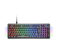 Mars Gaming MKPRO, Teclado Mecánico Gaming Completo, RGB Chroma, Switches Hot-Swap Mecánicos, Antighosting, Rueda de Control, Software Avanzado, Multiplataforma, Switch Silent, Español, Negro