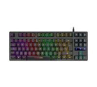 Mars Gaming MKTKL, teclado H-mecánico Negro RGB 8 efectos, antighosting, español