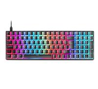 Mars Gaming MKULTRA, Teclado Mecánico Negro RGB, Compacto 96%, Switch Outemu SQ Azul, Idioma Francés