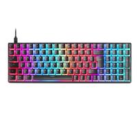 Mars Gaming MKULTRA, Teclado Mecánico Gaming 96% Compacto, Teclas PBT Pudding, RGB Chroma, Switch OUTEMU SQ Marrón, USB-C, Software, Multiplataforma, Idioma Portugués+US, Negro