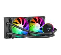 Mars Gaming ML-LCD240, Refrigeración Líquida AIO, TDP 500W, 2x Ventiladores FDB ARGB 120mm, Pantalla LCD con Monitoreo de Temperatura, Bomba Opti-Chamber 3rd Gen, Multisocket Universal, Sistema de