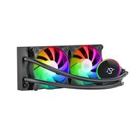Mars Gaming ML-LCD240, Refrigeración Líquida AIO, TDP 500W, 2x Ventiladores FDB ARGB 120mm, Pantalla LCD con Monitoreo de Temperatura, Bomba Opti-Chamber 3rd Gen, Multisocket Universal, Negro