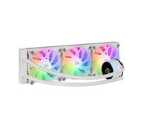 Mars Gaming Refrigeración Líquida AIO ML-LCD360, TDP 600W, 3x FDB ARGB 120mm, LCD, Blanco