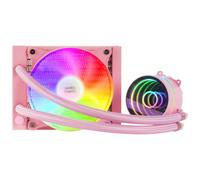 Mars Gaming ML-ONE120, Refrigeración Líquida CPU, TDP 200 W, Espejo Infinito, Ventilador FRGB Silencioso, Multisocket Universal, Rosa