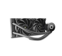 Mars Gaming ML-PRO240, Refrigeración Líquida CPU Profesional, TDP 450W, 2 Ventiladores FDB Ultra-silenciosos, Bomba Opti-Chamber con Anillo de Iluminación Blanco, Multisocket Universal, Negro