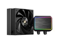 Mars Gaming ML-PROII120 Refrigeración Líquida AIO 300W TDP, Bomba 4ª Gen Opti-Chamber Base de Cobre y Microcanales, 1x Ventilador 120mm FDB, Bloque de Aluminio Cepillado con FRGB Lineal, Negro