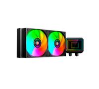 Mars Gaming - Refrigeración líquida AIO ML-TWO240 - 450W TDP, 2x ARGB 12cm FDB, Negro