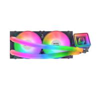 Enfriador de Agua CPU MLULTRA240 ARGB Infinity Mirror 240mm (Negro) - MARS-GAMING