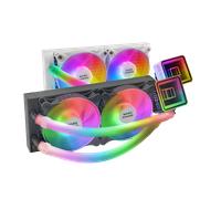 Mars Gaming ML-ULTRA240, Refrigeración Líquida CPU, TDP 500W, Espejo Infinito, 2 Ventiladores Silenciosos FDB ARGB, Tubos ARGB, Multisocket Universal, Refrigeración Líquida Negro o Blanco