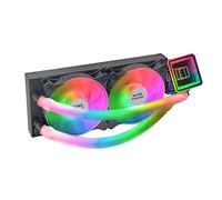 Mars Gaming ML-ULTRA240, Refrigeración Líquida CPU, TDP 500W, Espejo Infinito, 2 Ventiladores Silenciosos FDB ARGB, Tubos ARGB, Multisocket Universal, Negro