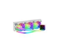 Mars Gaming ML-ULTRA360, Refrigeración Líquida CPU, TDP 650W, Espejo Infinito, 3 Ventiladores Silenciosos FDB ARGB, Tubos ARGB, Multisocket Universal, Blanco