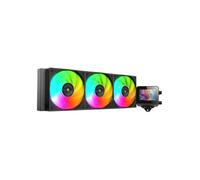 Mars Gaming ML-VISION360, Refrigeración Líquida AIO, TDP 600W, 3X Ventiladores ARGB con Núcleo de Cobre y Aluminio FDB, Pantalla LCD IPS 4:3 con Rotación 360° y Software, Multisocket Universal, Negro