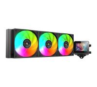 Mars Gaming ML-VISION360, Refrigeración Líquida AIO, TDP 600W, 3x Ventiladores ARGB con Núcleo de Cobre y Aluminio FDB, Pantalla LCD IPS 4:3 con Rotación 360° y Software, Multisocket Universal,