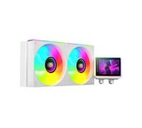 Mars Gaming ML-VISIONII240 Refrigeración Líquida AiO 500W TDP 2x Ventiladores 120mm ArGB Pantalla LCD Blanco
