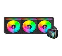 Mars Gaming ML-VISIONII360 Refrigeración Líquida AIO 600W TDP, Pantalla IPS 2,8" 360º, Bomba 4ª Gen Opti-Chamber con Base de Cobre y Microcanales, 3x Ventiladores 120mm ARGB Infinity Mirror, Negro