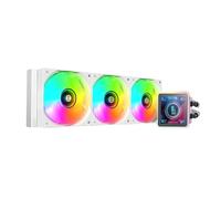 Mars Gaming ML-VISIONPRO360, Refrigeración Líquida AIO, TDP 600W, 3x Ventiladores ARGB 120mm FDB con Núcleo de Cobre y Aluminio, Pantalla LCD IPS 4” Extraíble y Magnética, Opti-Chamber 3rd Gen, Blanco