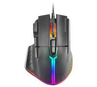 Mars Gaming MM-XT, Ratón Gaming RGB, Diseño Ergonómico con Reposa Pulgar, Sensor Óptico 12800DPI, 9 Botones Configurables, Switches Huano, Software de Control, Compatibilidad Multiplataforma, Negro