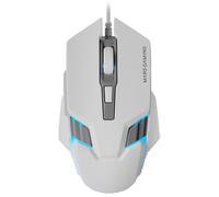 Ratón Gaming Mars Gaming MM024/ Hasta 4000 DPI/ Blanco