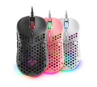 Ratón Mars Gaming MM55 RGB 12800 DPI Negro