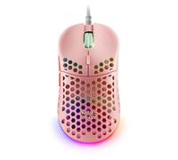 MOUSE MARS GAMING MM55P DISE??O HIVE PINK 12800dpi A825PRO SWITCH HUANO SUPERFICIE PERFORADA ILUMI MM55P