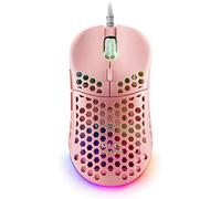 Mars gaming mm55p rosa ratón gaming rgb chroma ultra-ligero 55g 12800