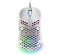 Mars gaming mm55w blanco ratón gaming rgb chroma ultra-ligero 55g 128