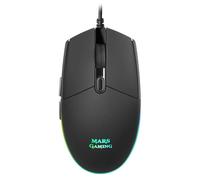 Mars Gaming MMG, Ratón Gaming Compacto 3200 dpi RGB Flow, Switches Mecánicos HUANO, Diseño Ligero Antideslizante, 6 Botones, Windows, Linux, Mac, PS4, PS5, Xbox One, Xbox Series X-S, Negro