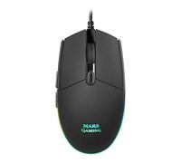 Mars Gaming MMG, Ratón Gaming Compacto 3200 dpi RGB Flow, Switches Mecánicos HUANO, Diseño Ligero Antideslizante, 6 Botones, Windows, Linux, Mac, PS4, PS5, Xbox One, Xbox Series X-S, Negro