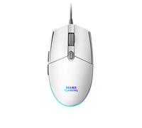 Mouse Raton Mars Gaming Mmgw Optico Usb 6 Botones 3200Ppp Rgb Blanco