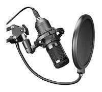 Mars Gaming MMICPRO, Micrófono PC USB, Condensador, Ultra-alta Definición Streamings, ASMR, Negro