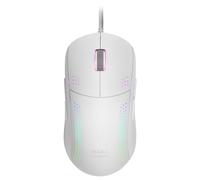 Mouse raton mars gaming mmprow optico usb 9 botones 32000ppp rgb blanco