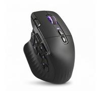 Mars Gaming MMW-HEX16 Ratón Gaming 24000 dpi Switches HUANO FPS y MMO | Tapas Magnéticas Intercambiables, 16 Botones Programables, Tri-Mode 2.4G PRO/Bluetooth 5.2/Cable, 100 Horas de Batería, Negro