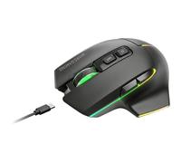Mars Gaming MMW-Vector, Ratón Gaming Inalámbrico Tri-Mode, Bluetooth 5.4 + 2.4GPRO + Cable USB-C, Sensor Óptico 12000 dpi, Switches HUANO, RGB Chroma, Autonomía hasta 70h, Software de Control, Negro