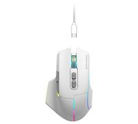 Mars Gaming MMW-Vector, Ratón Gaming Inalámbrico Tri-Mode, Bluetooth 5.4 + 2.4GPRO + Cable USB-C, Sensor Óptico 12000 dpi, Switches HUANO, RGB Chroma, Autonomía hasta 70h, Software de Control, Blanco