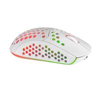 Ratón Gaming Inalámbrico Mars Gaming MMW3W/ Batería recargable/ Hasta 3200 DPI/ Blanco