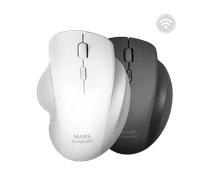 Mars Gaming MMWERGO, Ratón Inalámbrico Ergonómico, Sensor Óptico 3200 dpi, Switches Mecánicos KAILH, Ahorro Energía, Multiplataforma, PC, Mac, PS5, Xbox, Blanco