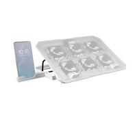 Mars Gaming MNBC23, 16" Cooling Base and Stand, 6 Controllable Fans with Blue LE